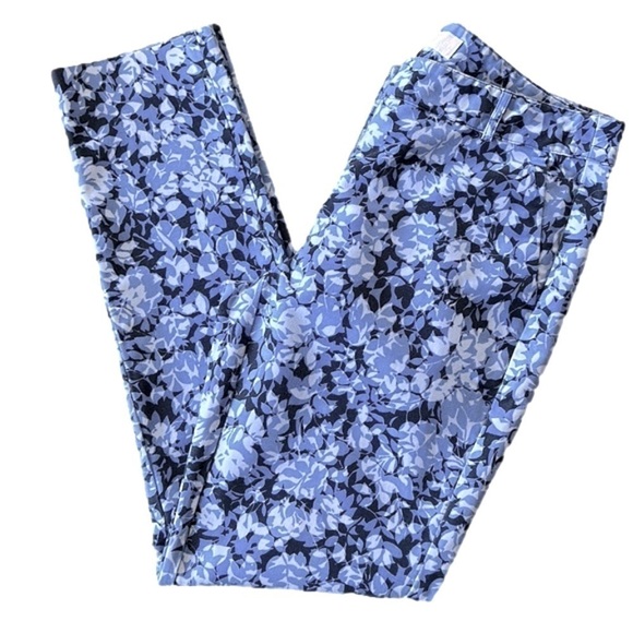 Michael MICHAEL KORS New Navy Leaf Print Pants - Picture 3 of 15